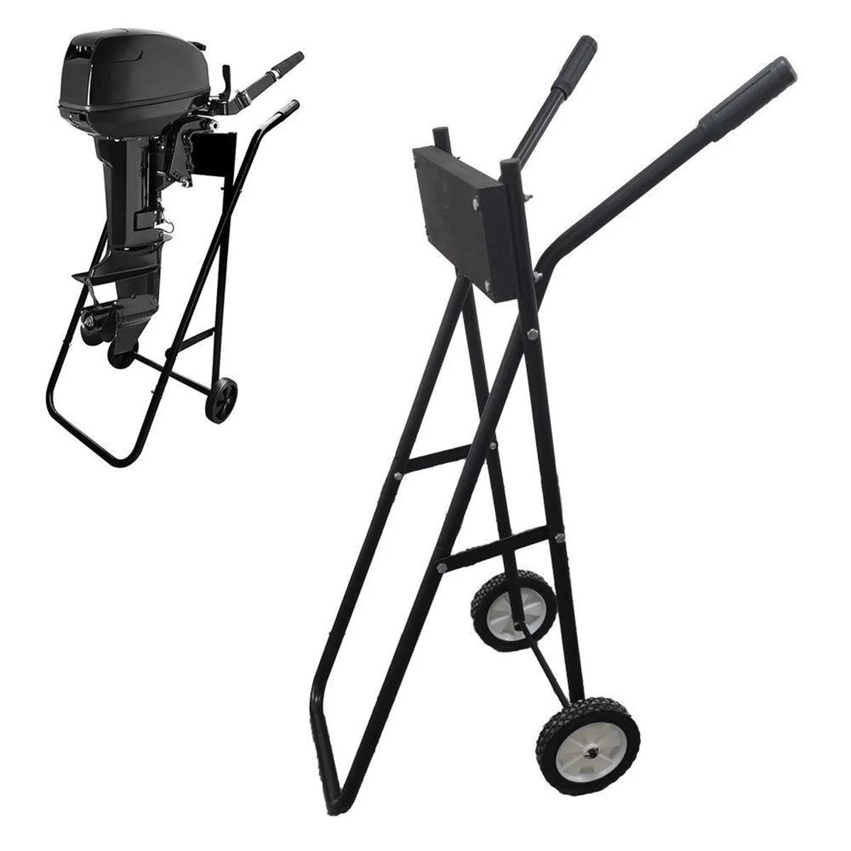 Outboard Motor Cart Boat Engine Stand Carrier Bracket Display Rack thumbnail 2
