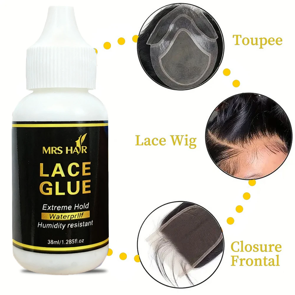 1/3/5 lace glue 38ml Extreme Hold Waterproof Lace Glue Wig Adhesive for Lace Frontal And Full Lace Wigs Durable And Long-Lasting thumbnail 6
