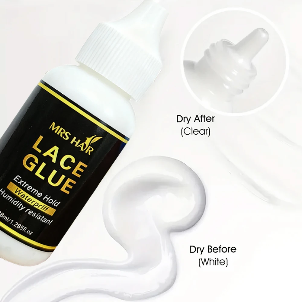 1/3/5 lace glue 38ml Extreme Hold Waterproof Lace Glue Wig Adhesive for Lace Frontal And Full Lace Wigs Durable And Long-Lasting thumbnail 5