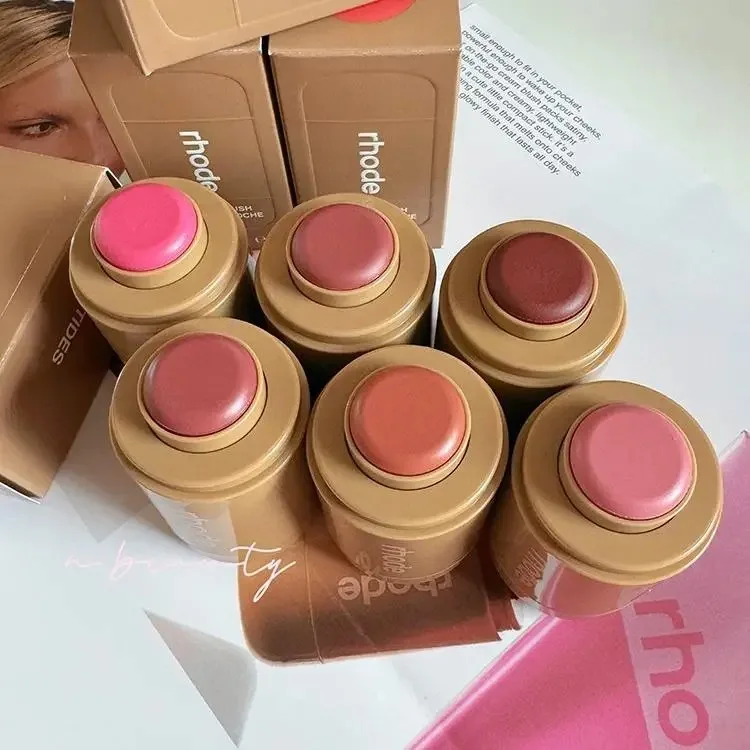 Rhode Pocket Blush LIP Stick Lip And Cheek Hydrating Stick Natural Rouge Powder Blush Cream Lipstick Cheek Easy To Apply Colo thumbnail 3