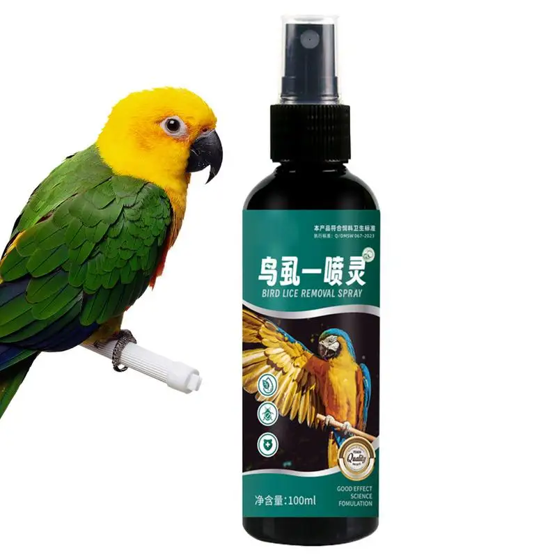 Tick Removal Spray For Birds 100ml Anti Lice Spray For Birds Long Lasting Protection Pet Health Items For Small To Medium-Sized
