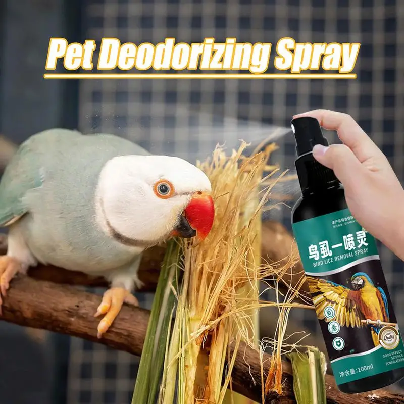 Tick Removal Spray For Birds 100ml Anti Lice Spray For Birds Long Lasting Protection Pet Health Items For Small To Medium-Sized thumbnail 3