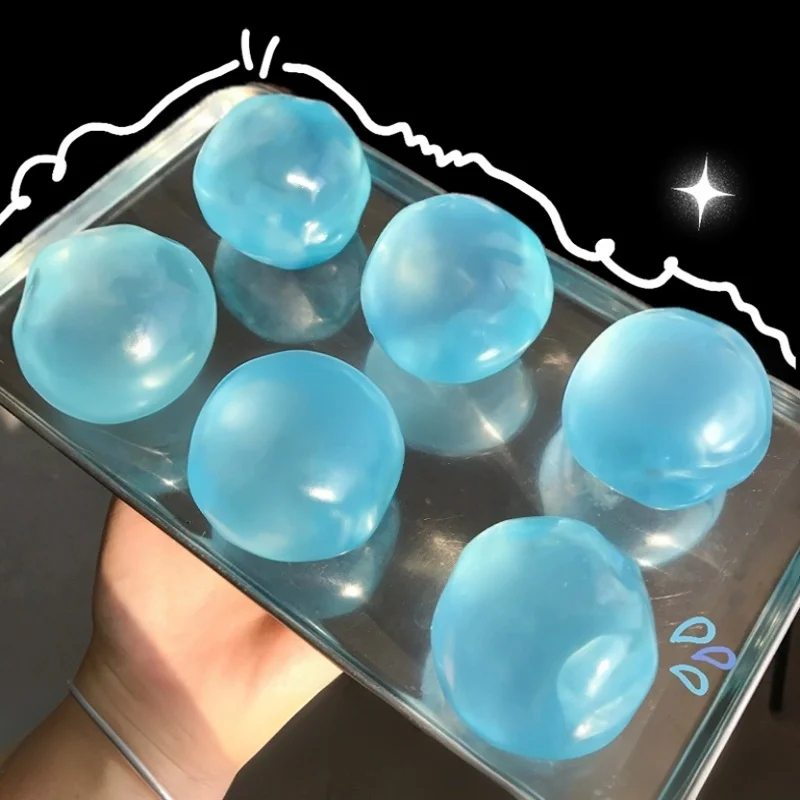 Squishy Plasticity Mochi Squeeze Toys Sensory Fidget Toys Transparent Coconut Oil  Squeeze Toy Stress Relief Sensory Toys Adults thumbnail 2