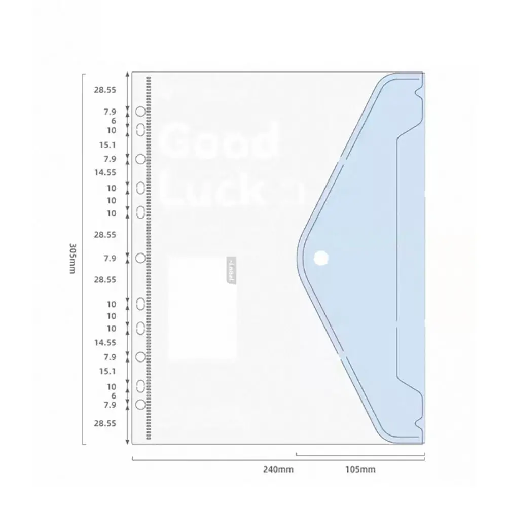 New Loose Leaf A4 File Folder Transparent Students Stationery Data Book Detachable Office Storage Booklet Back To School Gift thumbnail 4