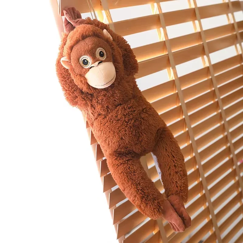 66cm Cartoon Gorilla Plush Toy Chimpanzees Monkey Soft Stuffed Doll Backpack Car Bag Room Decor Kid Gift thumbnail 6