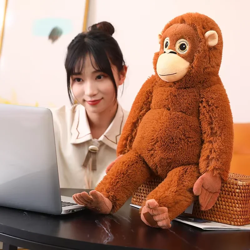 66cm Cartoon Gorilla Plush Toy Chimpanzees Monkey Soft Stuffed Doll Backpack Car Bag Room Decor Kid Gift thumbnail 5