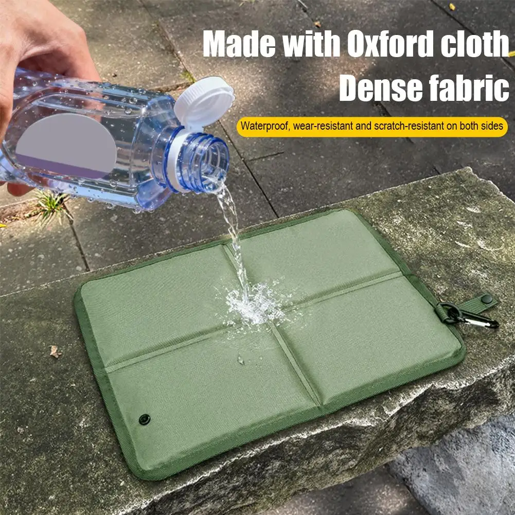 Foldable Seat Cushion Anti Pressure Oxford Cloth Sitting Pad Portable Outdoor Camping Mat Anti-Moisture Chair Cushion thumbnail 5