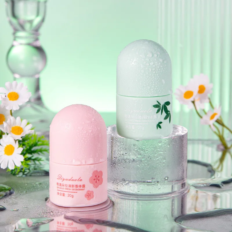 Sakura Scent Roll On Deodorant 20ml Long Lasting Natural Fragrance Perfume Fresh Aroma For Women Men Summer Odor Removal Roll-on