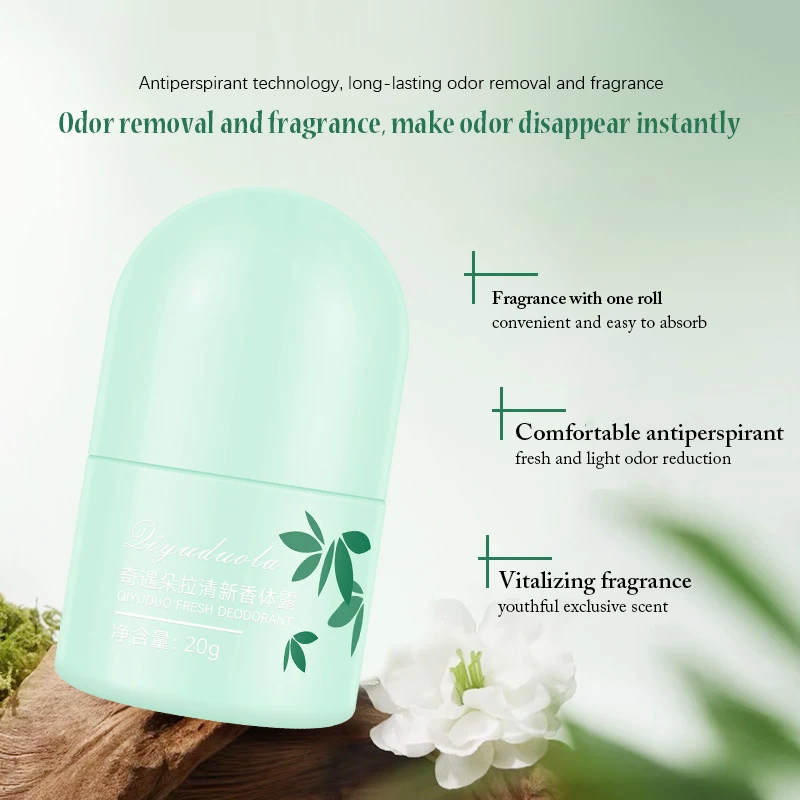 Sakura Scent Roll On Deodorant 20ml Long Lasting Natural Fragrance Perfume Fresh Aroma For Women Men Summer Odor Removal Roll-on thumbnail 4
