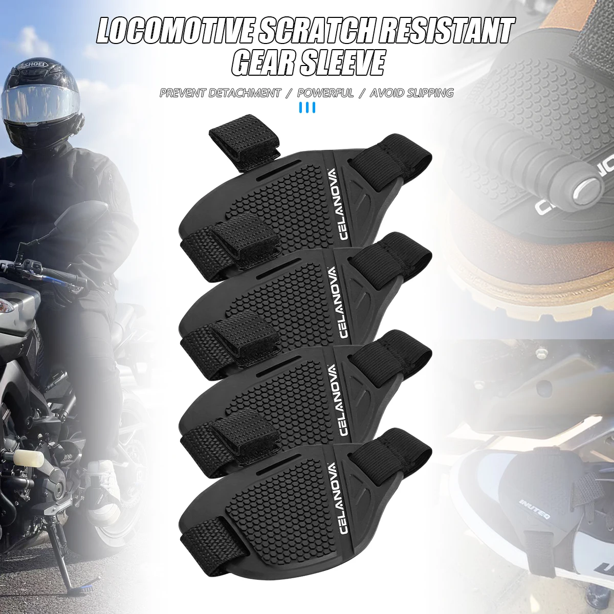 Waterproof Motorcycle Shift Pad Gear Shoes Protective Motorbike Gears Shifter Men Protector Motocross Boots Cover Accessories thumbnail 2