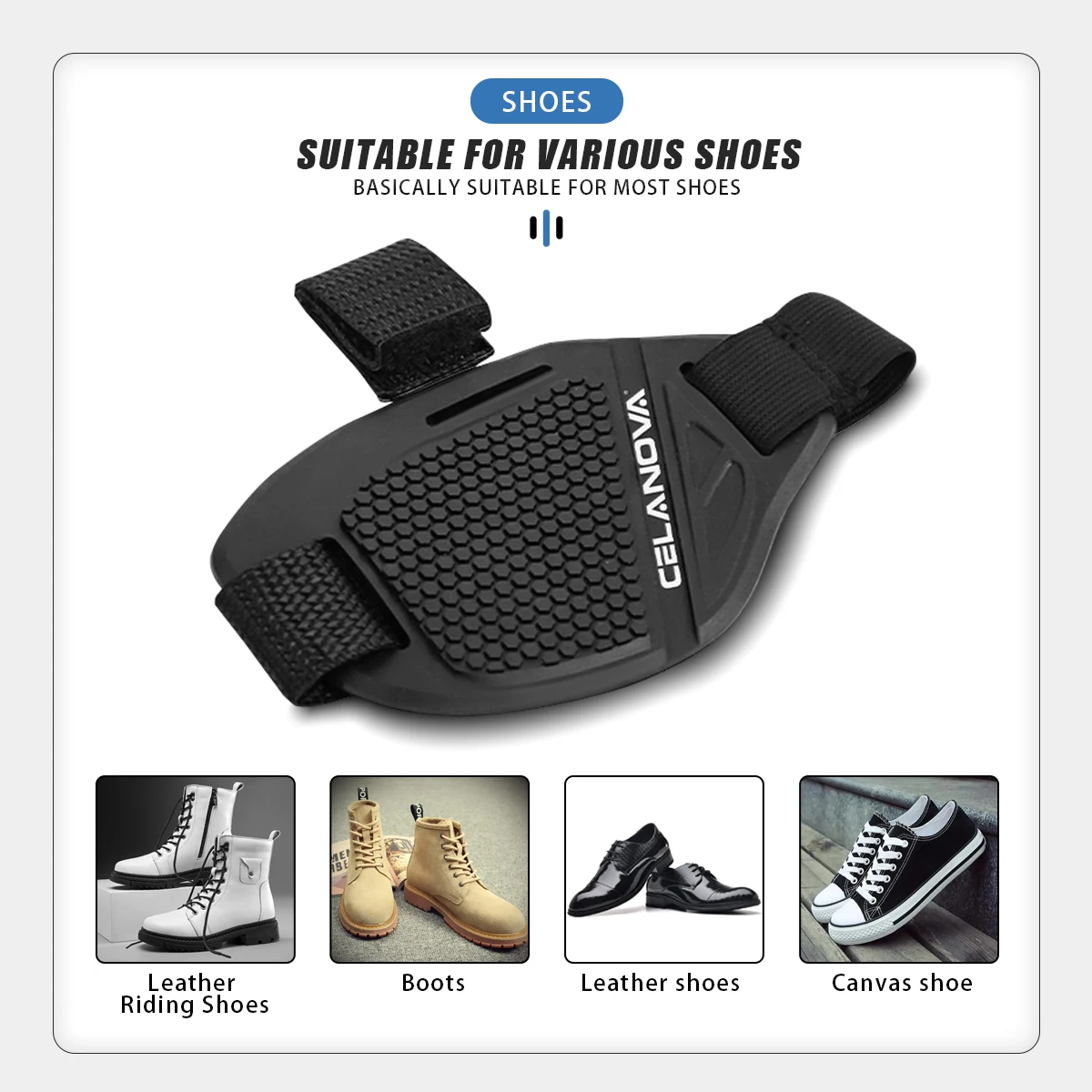 Waterproof Motorcycle Shift Pad Gear Shoes Protective Motorbike Gears Shifter Men Protector Motocross Boots Cover Accessories thumbnail 4