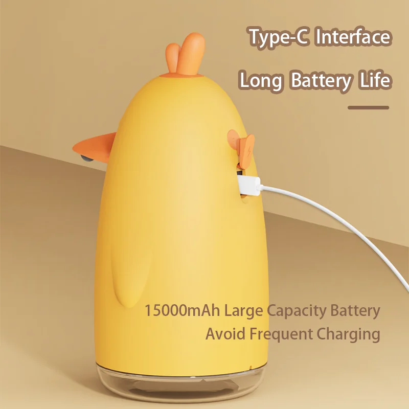 Automatic Soap Dispenser Cartoon Style Foam Touchless Induction Sensor USB Rechargeable Children Hand Washing Machine Bathroom thumbnail 2