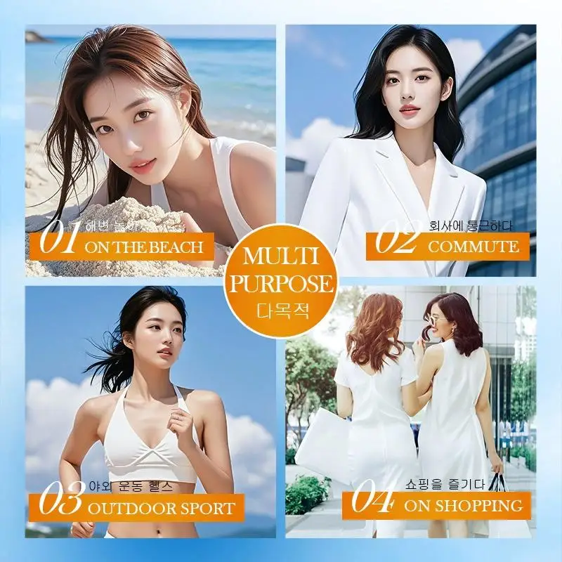 90ml Refreshing Hydrating Sunscreen Spray SPF50 PA++++, Multi-effect Face & Body Sun Protection Spray for Daily Outdoor Use thumbnail 4