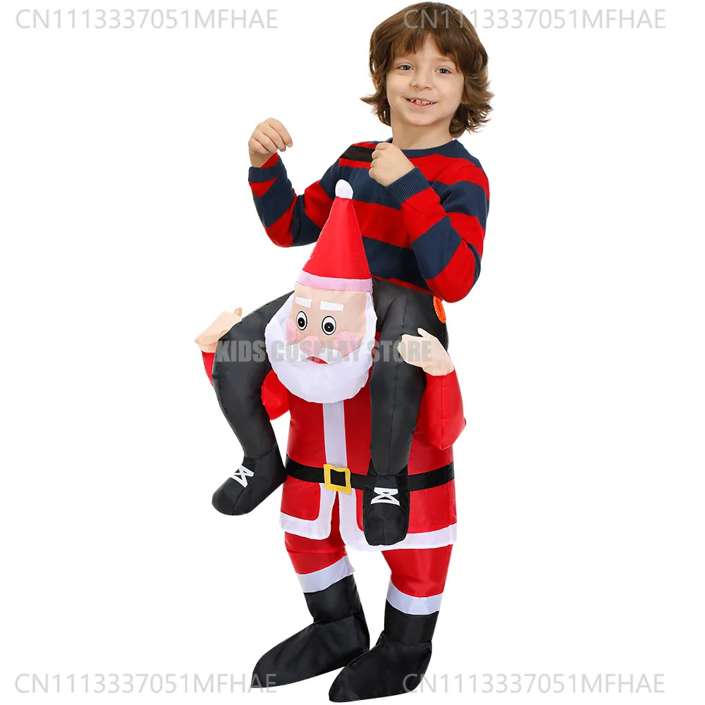 HOT Anime Kids Child Dinosaur Inflatable Costume Triceratops Party Mascot Halloween Christmas Cosplay Costumes Dress Suits for B thumbnail 5