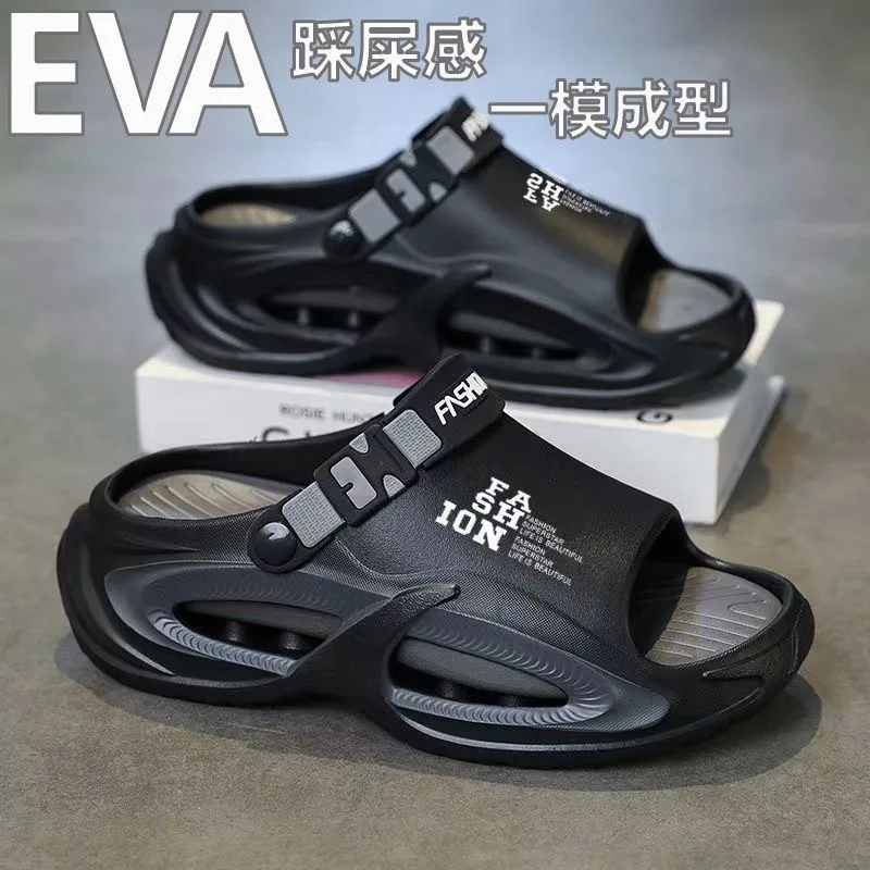 Men Sandals Slip On 2 in 1 Summer Outdoor Thick Sole Non Slip Waterproof Driving Shoes thumbnail 2