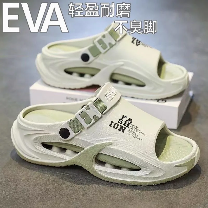 Men Sandals Slip On 2 in 1 Summer Outdoor Thick Sole Non Slip Waterproof Driving Shoes thumbnail 3