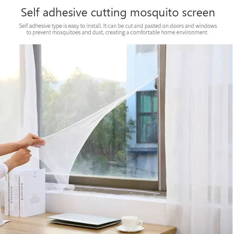 Simple Anti Mosquito No Need to Punch Holes Mosquito Net Window Self-adhesive Type Anti-mosquito Screens Home Textile Garden thumbnail 5