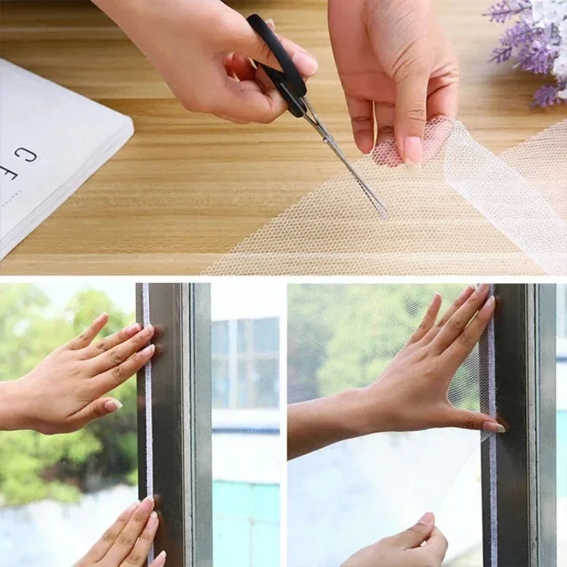 Simple Anti Mosquito No Need to Punch Holes Mosquito Net Window Self-adhesive Type Anti-mosquito Screens Home Textile Garden thumbnail 6