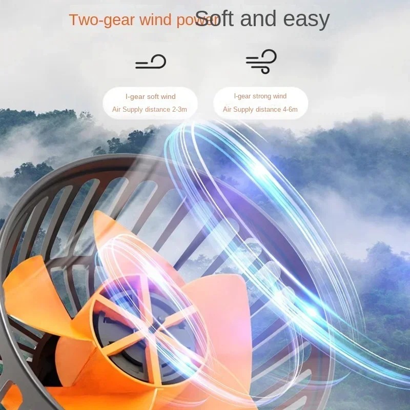 Car Fan 360° Adjustable 3 Head Air Fan Automotive Electric Fan USB/12V/24V Fan 2 Speeds Car Silent Fan For Home Desk Office&Car thumbnail 3