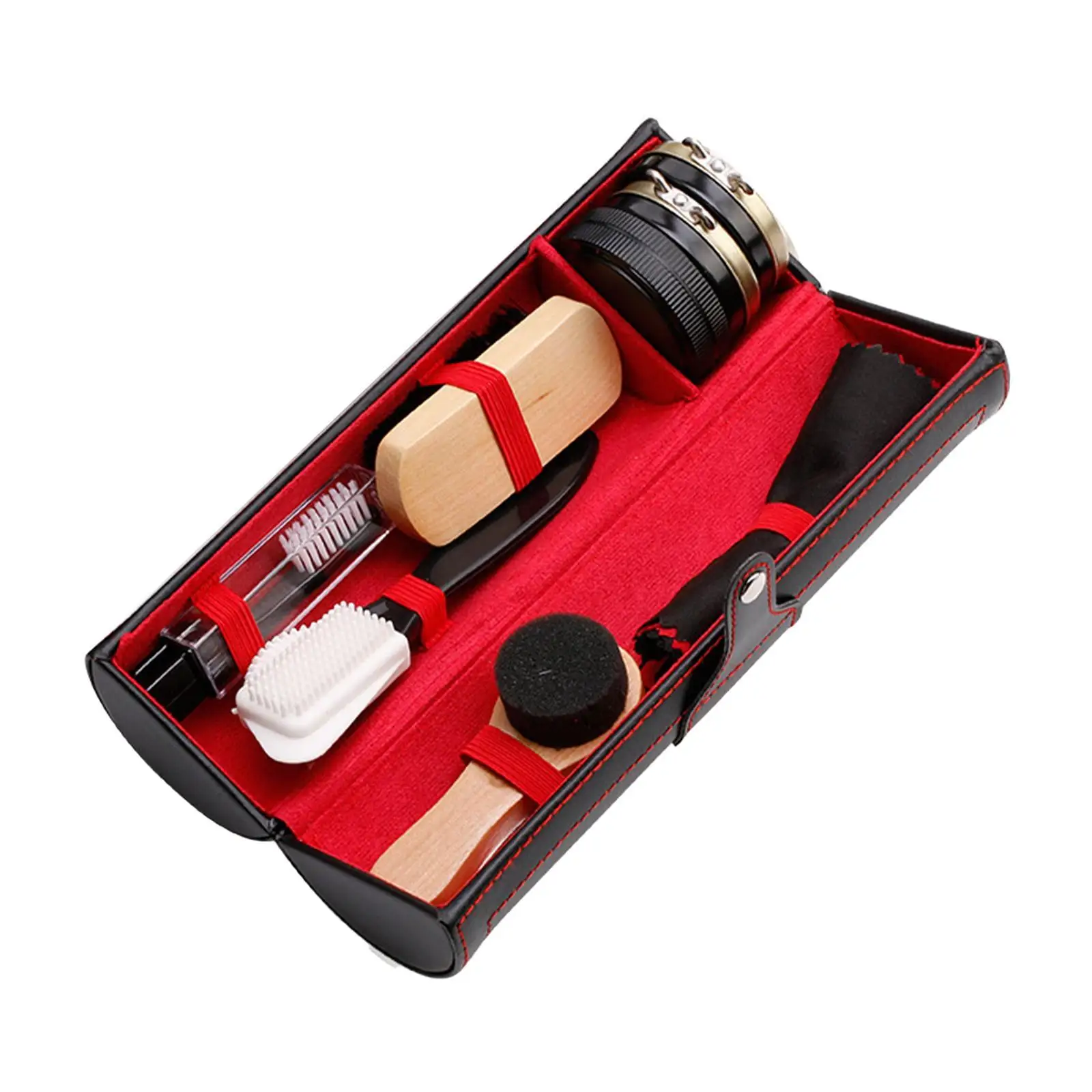Shoe Care Kit for Men Women Versatile Travel Shoe Shine Kit Shoehorn Shoe Polishing Tool Shoe Cleaner for Leather Shoes & Boots thumbnail 2