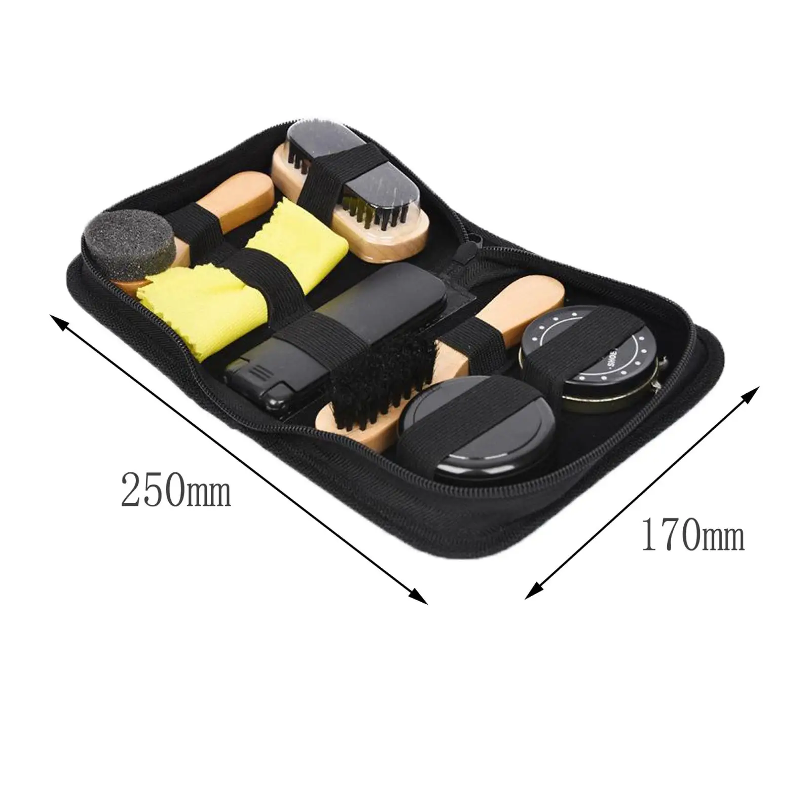 7 in 1 Polishing Brush Set Boots Care Kits Clean Shine Care Kit Portable Shoe Polish Oil Travel Kit for Boots Shoes thumbnail 6