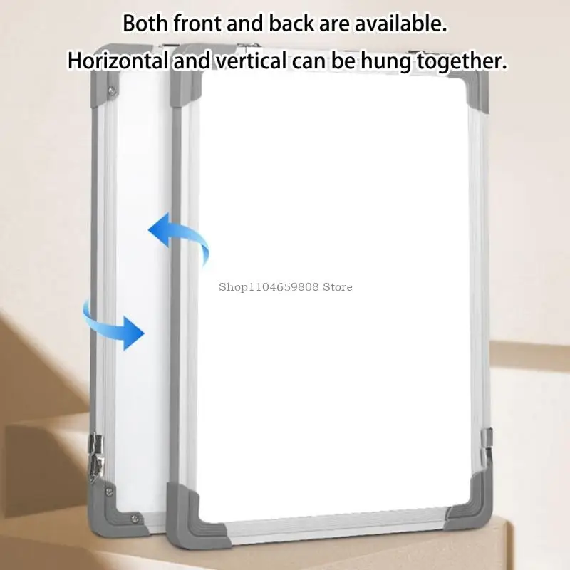 Double Purpose Whiteboard Chalkboard Aluminum Frame Wall Mounted Erasable Board 30x40cm For School Or Office thumbnail 4