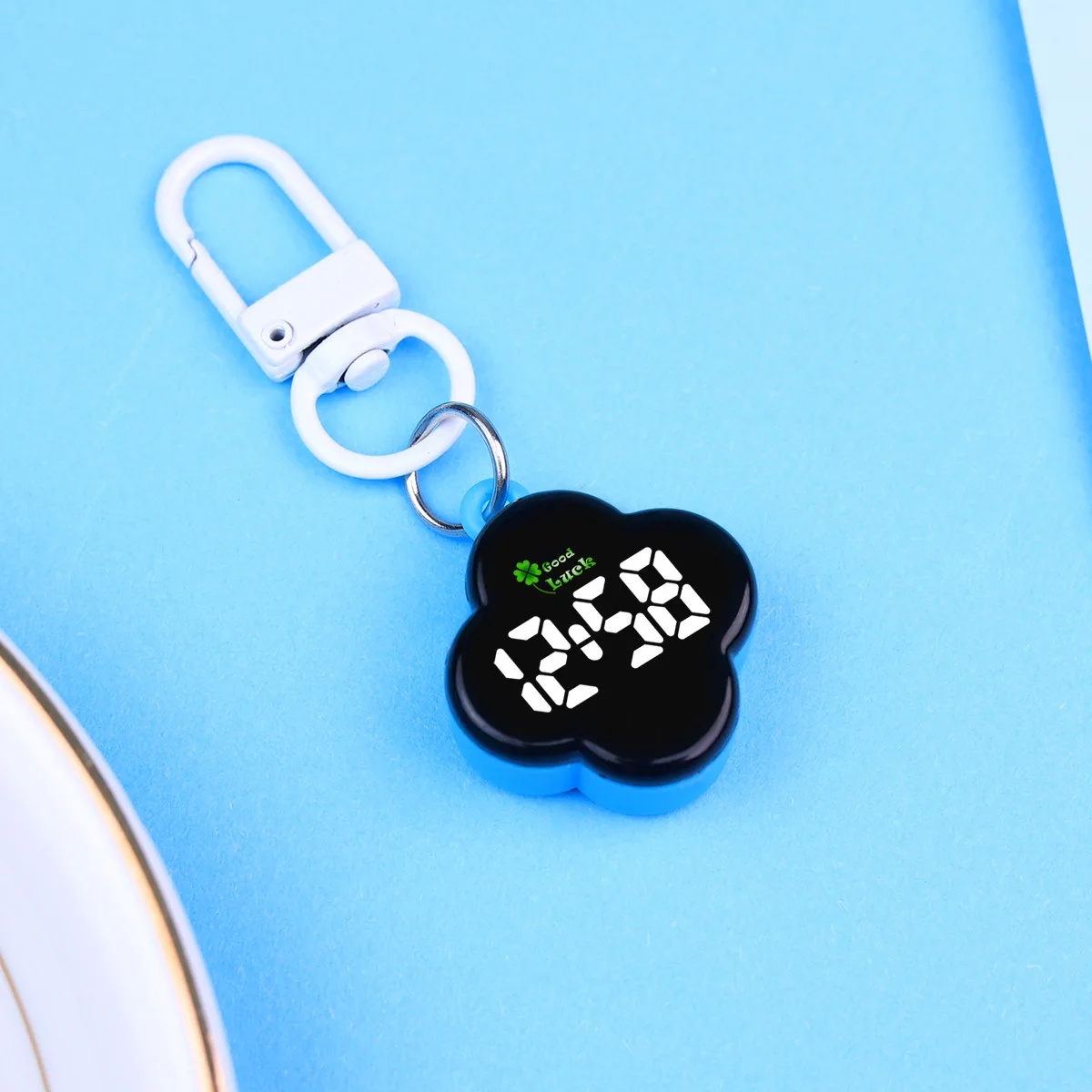 New cartoon keychain LED electronic watch, personalized night light touch backpack pendant watch thumbnail 6