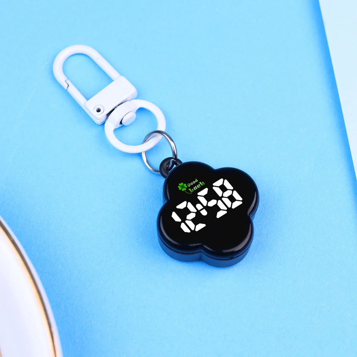 New cartoon keychain LED electronic watch, personalized night light touch backpack pendant watch thumbnail 5