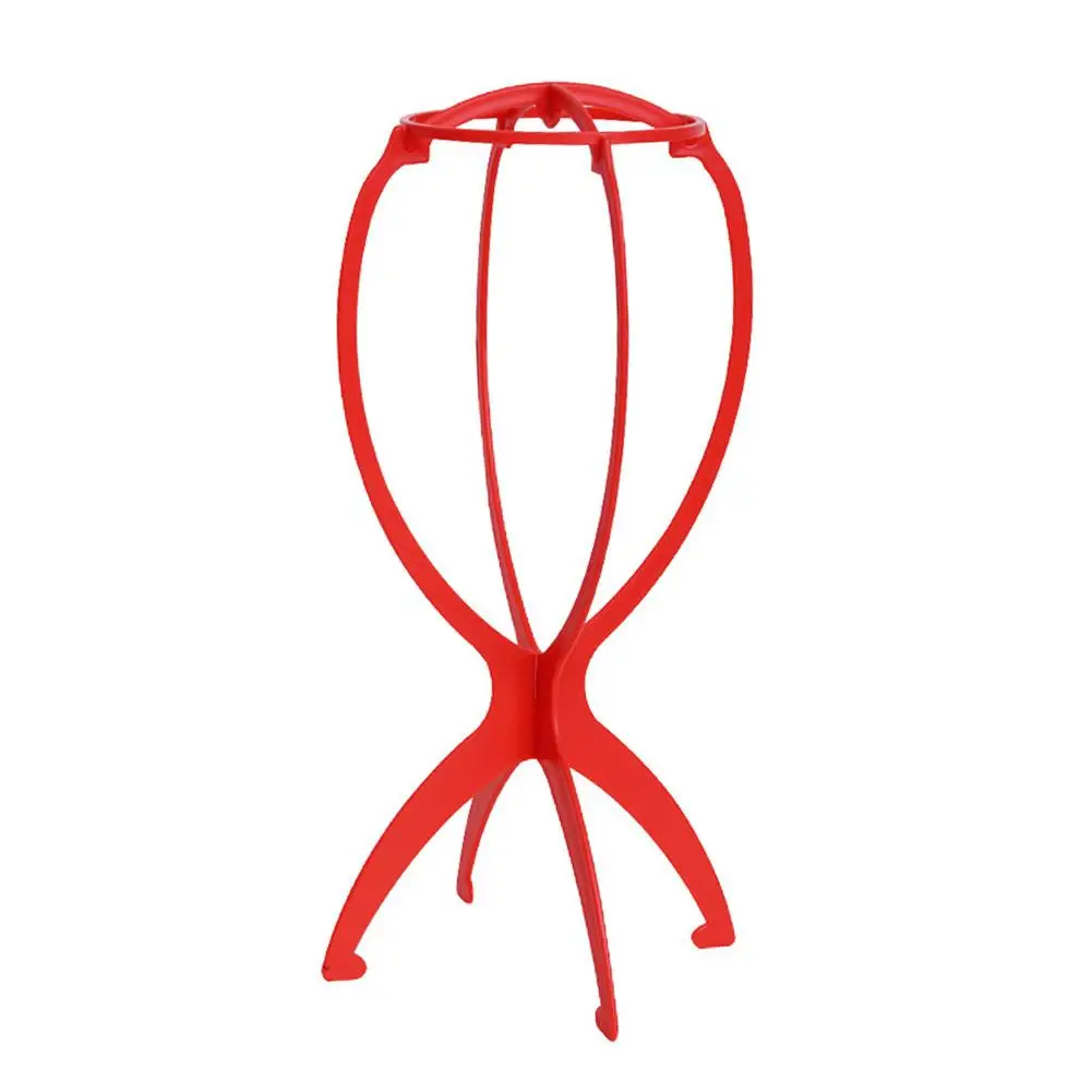 1PCS Folding Wig Stand Holder Plastic Adjustable Portable Hat Display Stand Durable Mannequin Dummy Head Plastic thumbnail 6