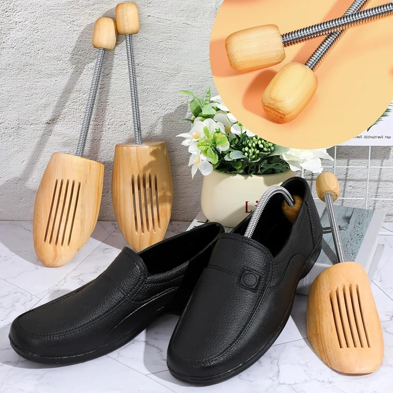 2Pcs/4Pcs Support Shoes Tree Anti Deformation Stretcher Wooden Shoe Trees for Men Women Internal Shaping Anti Wrinkle Shoe Lasts thumbnail 2