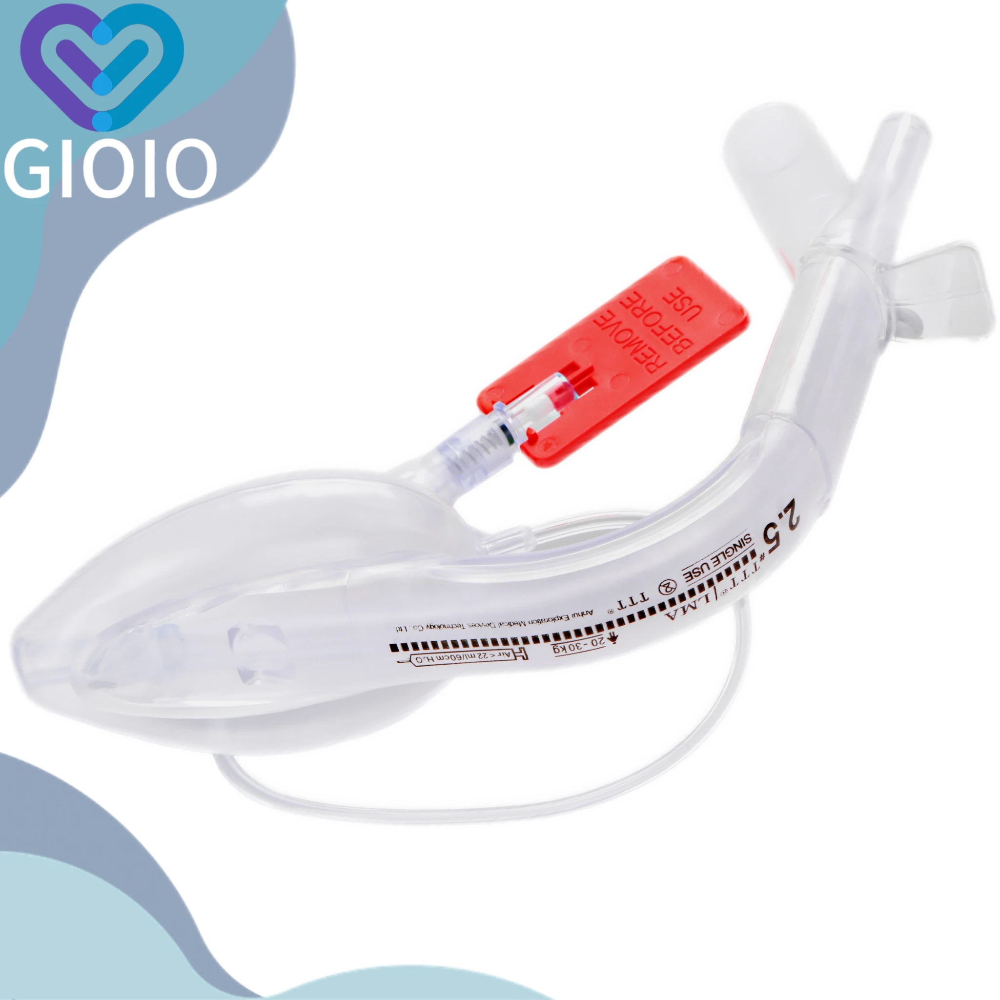 Double Lumen Laryngeal Airway Mask Disposable SuPreme LMA Similar Esophageal Seal Anesthesia Surgical Medical Accessories1-5#