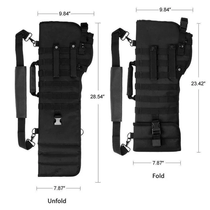 Outdoor Tactical Military Rifle Bag Handheld Shotgun Molle Sports Shoulder Bag for Hunting Paintball Gun Colorful