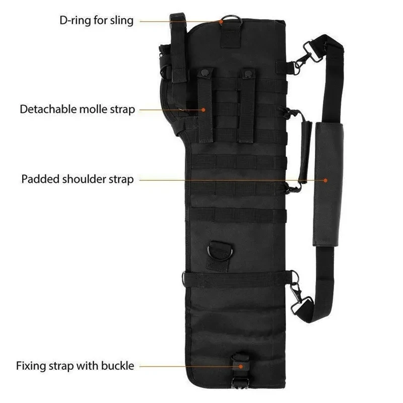 Outdoor Tactical Military Rifle Bag Handheld Shotgun Molle Sports Shoulder Bag for Hunting Paintball Gun Colorful thumbnail 3