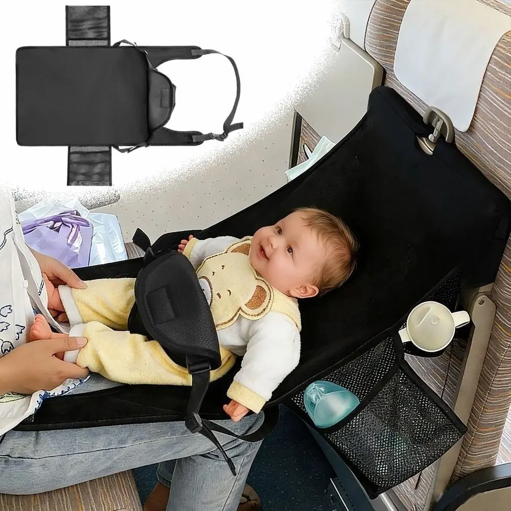 Portable Airplane Seat Extender Safety Adjustable Toddler Travel Bed Comfortable Breathable Car Sleep Crib Baby Plane thumbnail 4