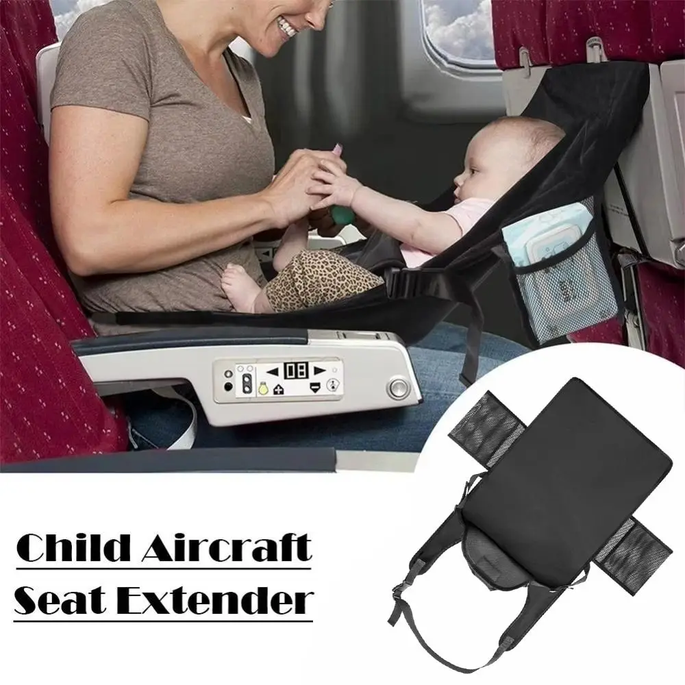 Portable Airplane Seat Extender Safety Adjustable Toddler Travel Bed Comfortable Breathable Car Sleep Crib Baby Plane