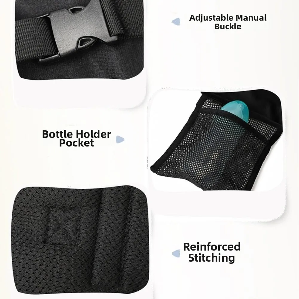 Portable Kids Airplane Seat Extender Breathable Adjustable Foldable Flying Bed Comfortable with Side Pocket Toddler Travel Bed thumbnail 2