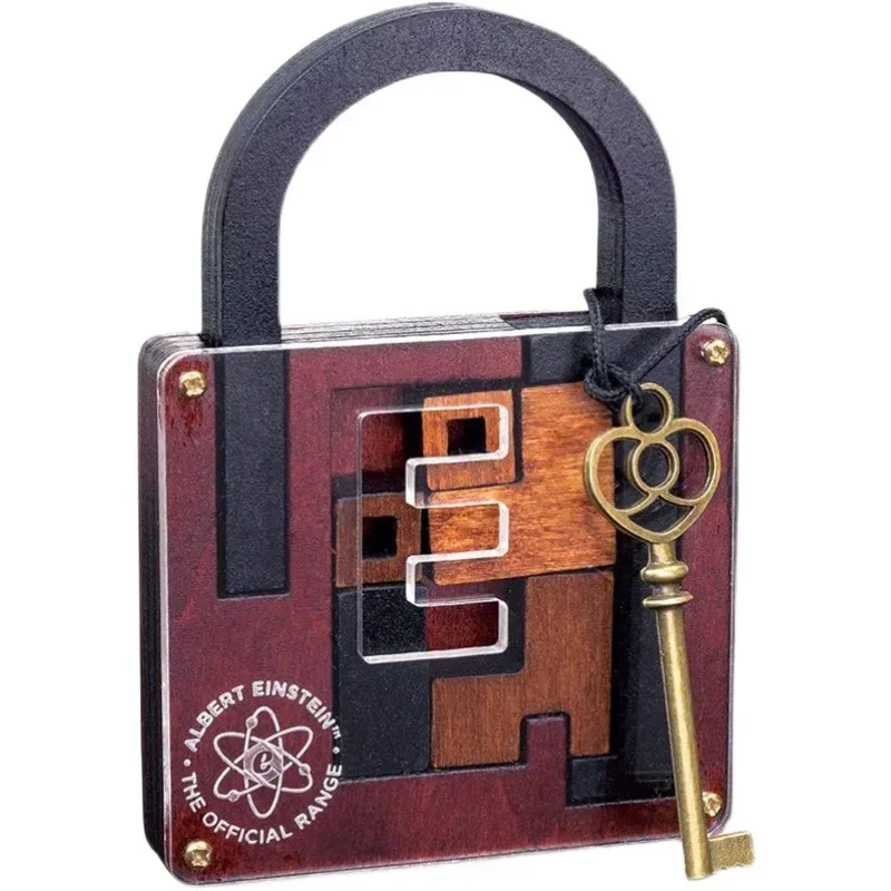 Classic Wooden Brainteaser Puzzle Game High Difficulty IQ Lock Challenge 3D Puzzle Tangram Sudoku Rubiks Cube Intelligence Test