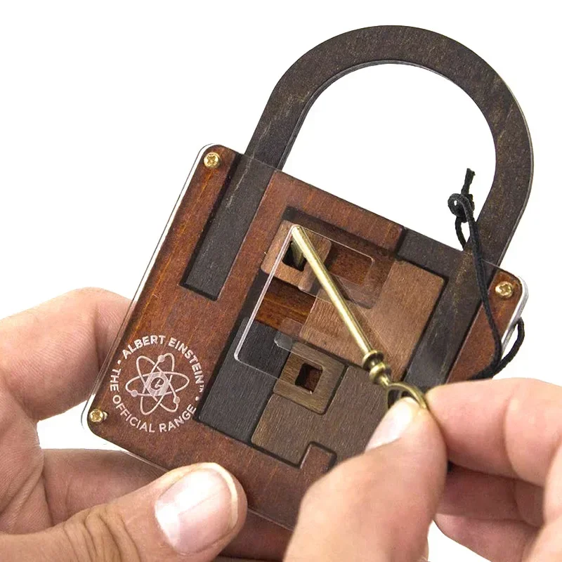 Classic Wooden Brainteaser Puzzle Game High Difficulty IQ Lock Challenge 3D Puzzle Tangram Sudoku Rubiks Cube Intelligence Test thumbnail 4