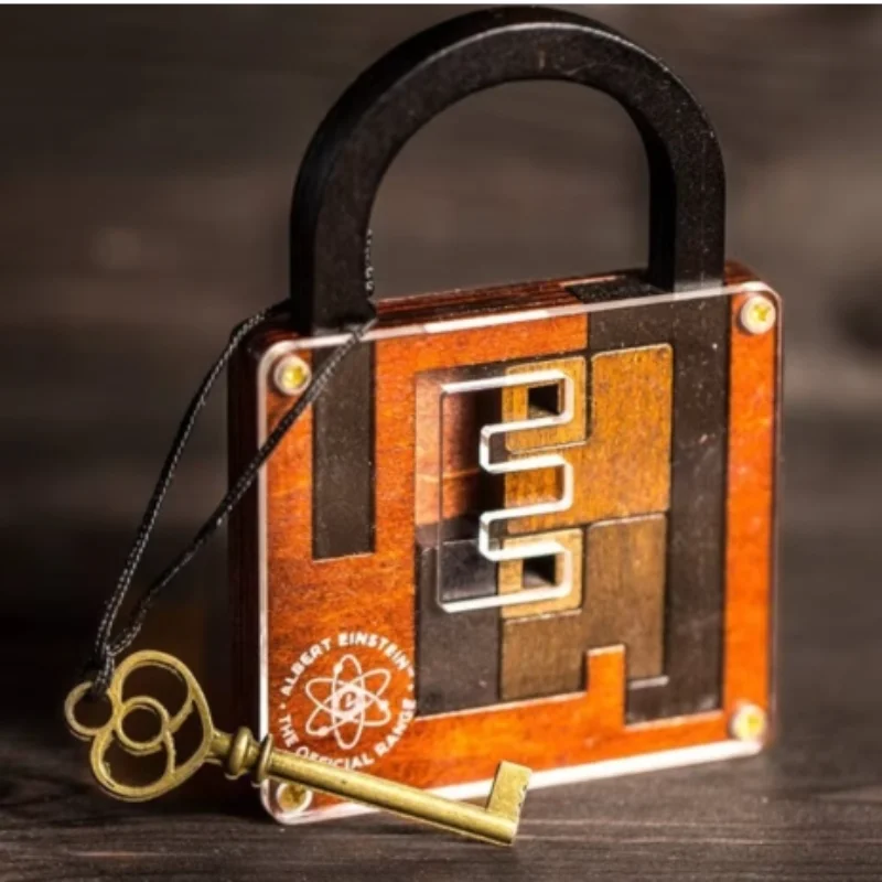 Classic Wooden Brainteaser Puzzle Game High Difficulty IQ Lock Challenge 3D Puzzle Tangram Sudoku Rubiks Cube Intelligence Test thumbnail 3