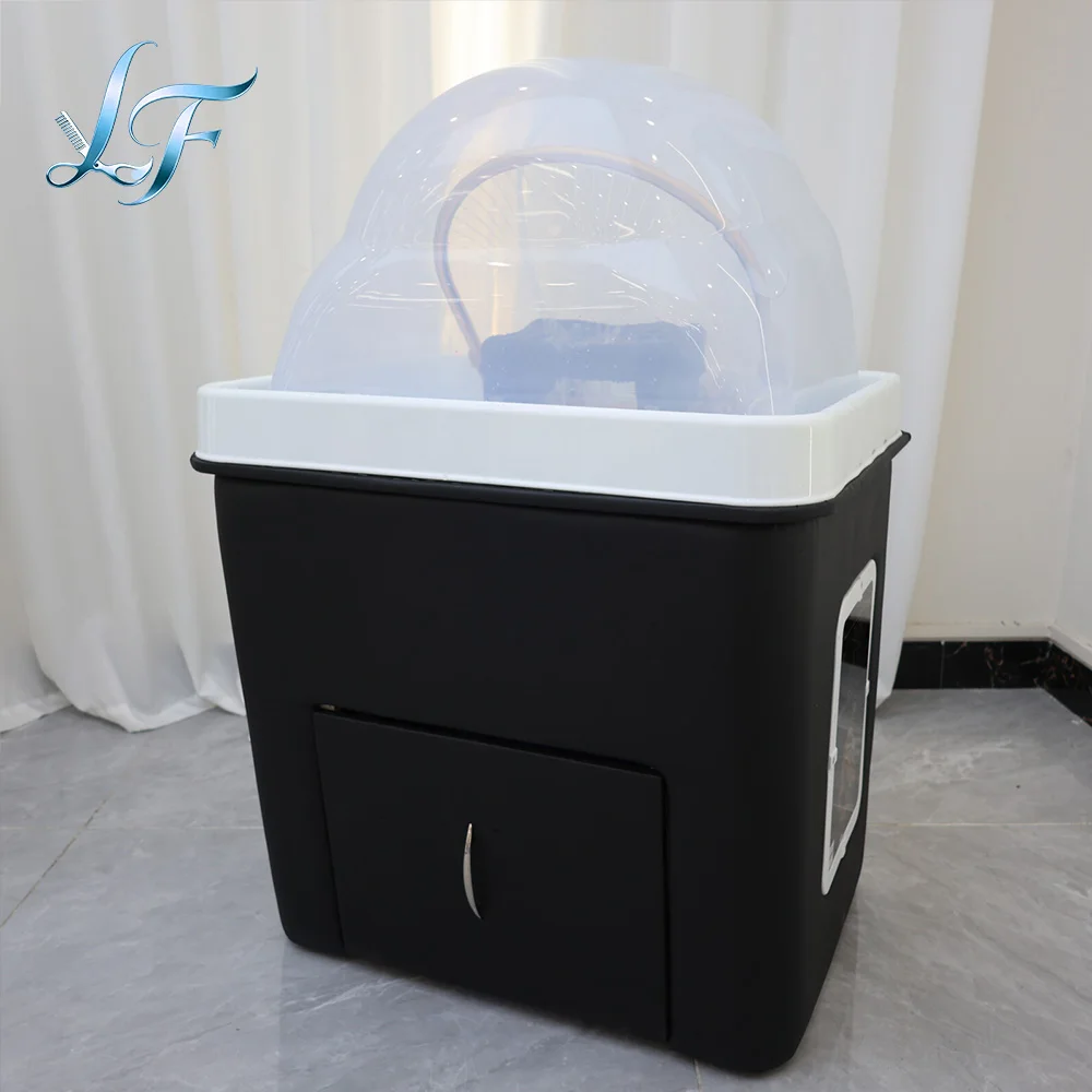 Salon Shampoo Chair With Ceramic Sink, Head Spa Fumigation Washing Station, Modern Bathroom Spa Furniture thumbnail 6