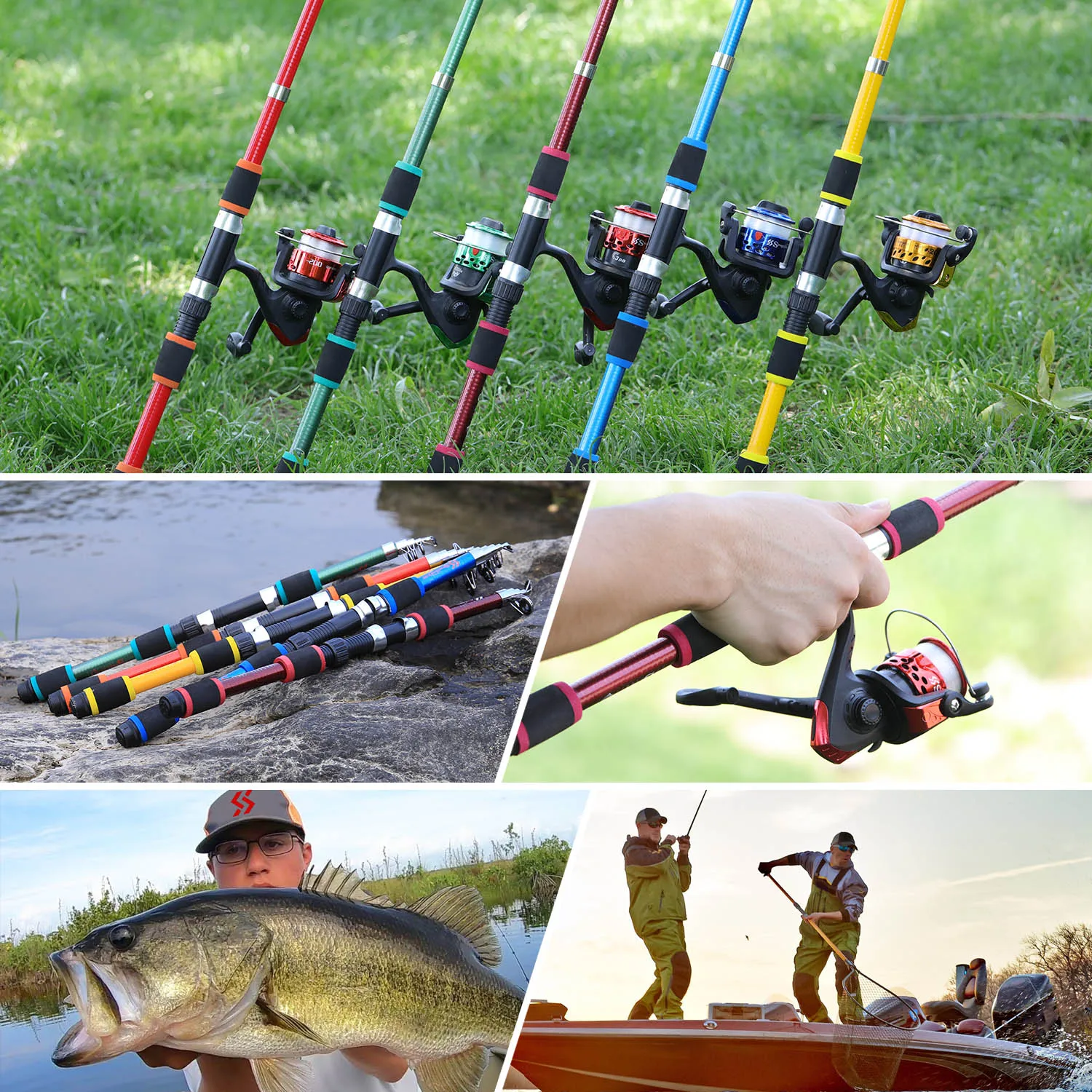 Sougayilang 1.8M Spinning Fishing Rod and Reel Combo 5.2:1 Telescopic Rod with 3BB Fishign Reel Max Drag 5kg Full Fishing Kit thumbnail 6