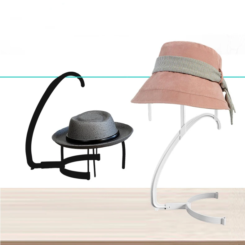 1/2/3pcs Folding Wig Stand Plastic Portable Hat Display Stand Adjustable Durable Barbershop Fashion Model Holder Home Salon Use thumbnail 3