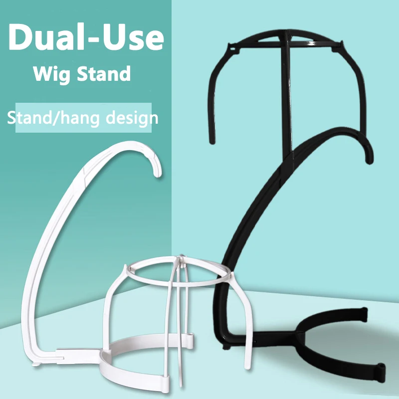 1/2/3pcs Folding Wig Stand Plastic Portable Hat Display Stand Adjustable Durable Barbershop Fashion Model Holder Home Salon Use