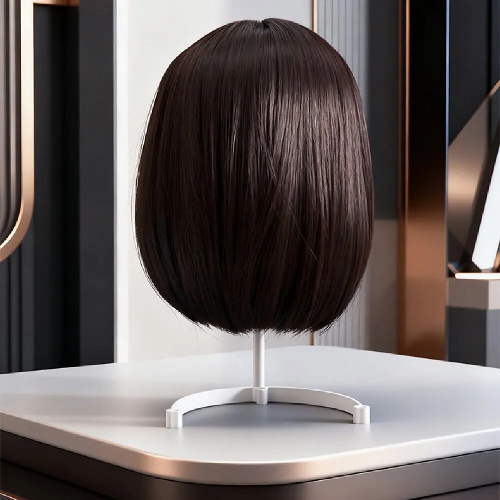 1/2/3pcs Folding Wig Stand Plastic Portable Hat Display Stand Adjustable Durable Barbershop Fashion Model Holder Home Salon Use thumbnail 6