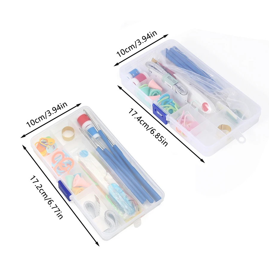 16-Piece Single-Head Crochet Hook Set, Handmade DIY Knitting Needle Kit, Random Colors thumbnail 4