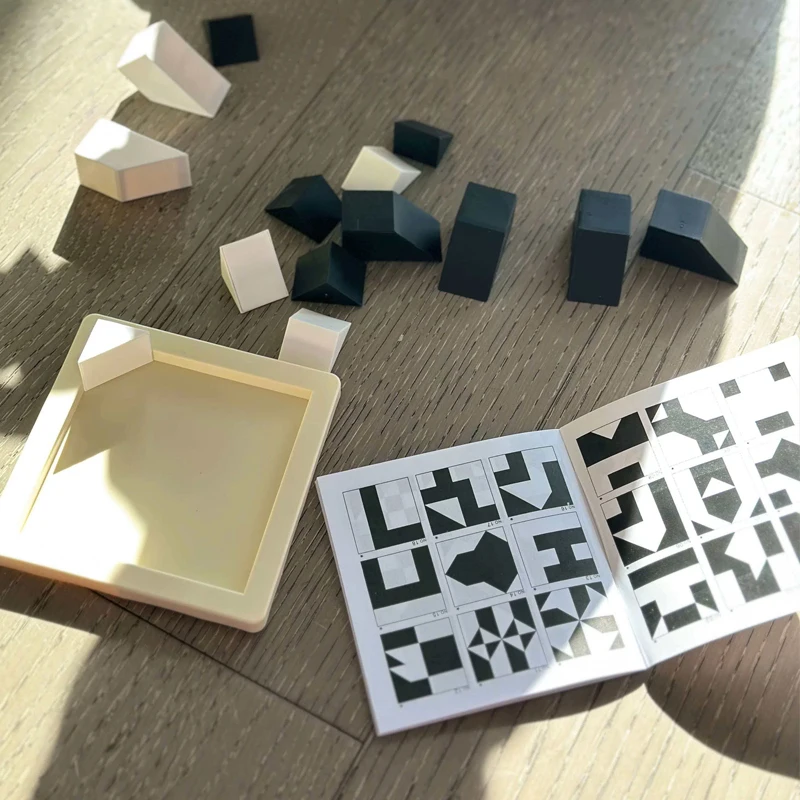 Plastic Hidden Blocks Puzzle Fitting Square Block Geometric Shape Brain Challenges 3D Logic Spatial Thinking Educational Toys thumbnail 4