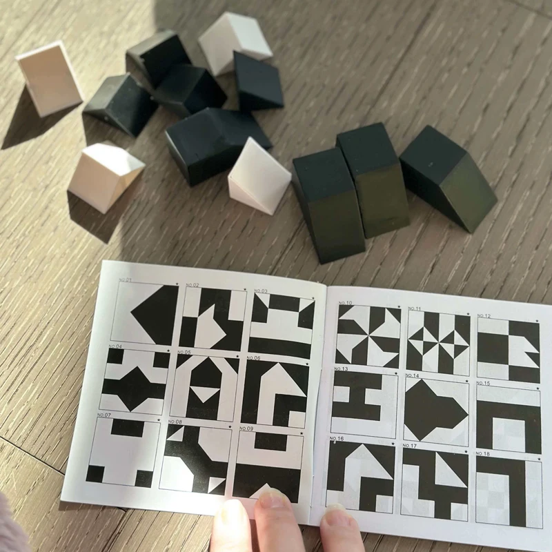 Plastic Hidden Blocks Puzzle Fitting Square Block Geometric Shape Brain Challenges 3D Logic Spatial Thinking Educational Toys thumbnail 6