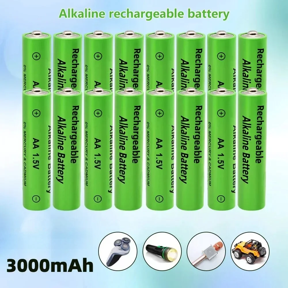 High Capacity 1.5V AA 3000mAh Rechargeable Battery Long Lasting for Toys Cameras Remotes Flashlights Mice thumbnail 4