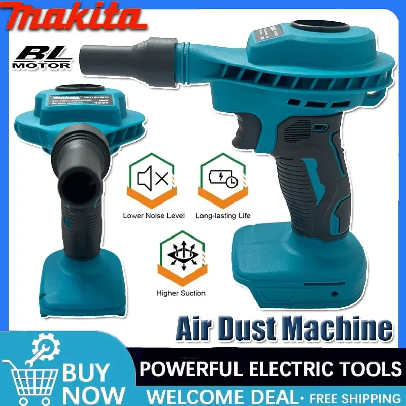 Makita Vacuum Rechargeable Cleaning Clean Inflator Computer 2 IN 1 Power Tool For 18VBattery Cordless Air Dust Machine Efficient