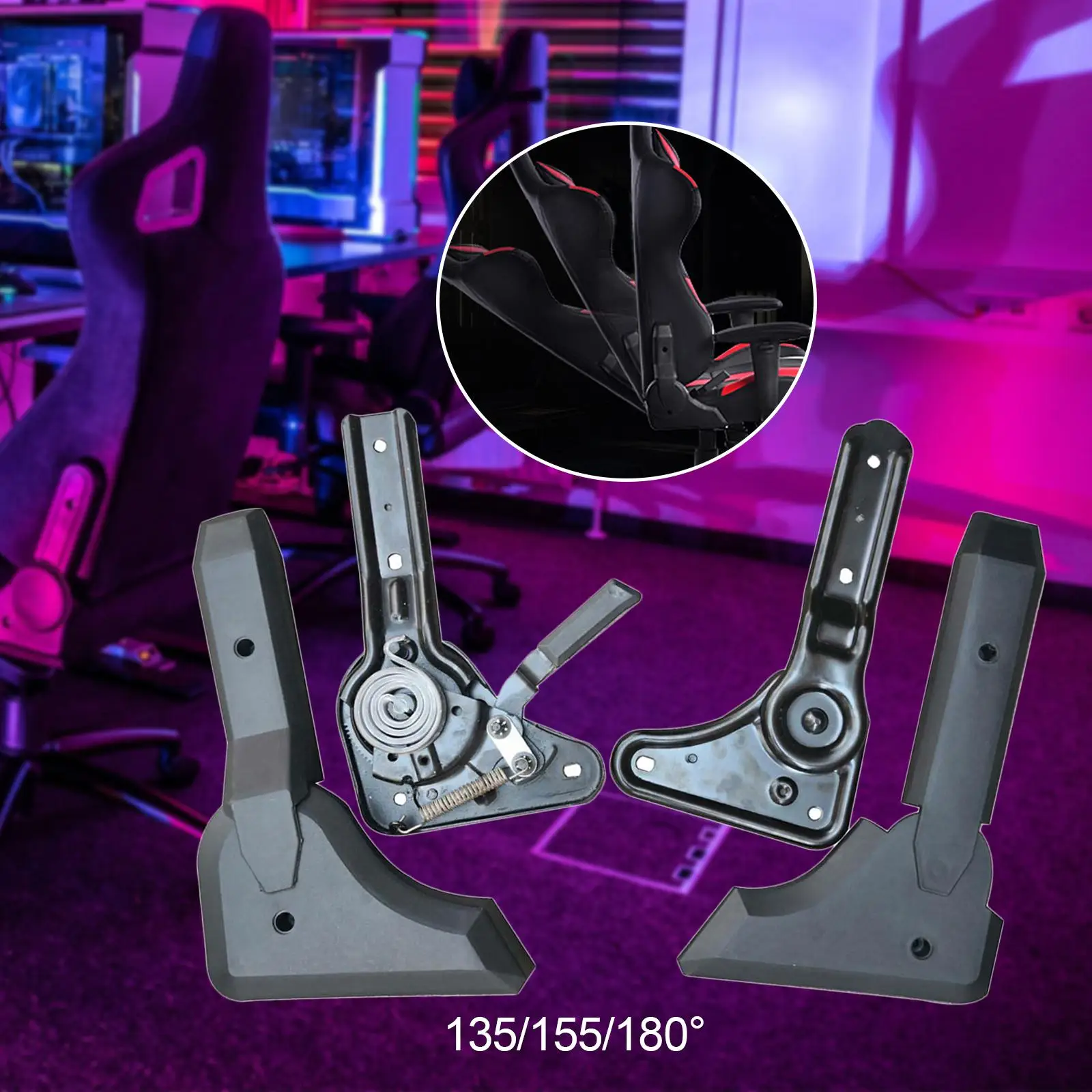 Adjustable Chair Angle Regulator Ergonomic Swivel Office Chair Replacement for Gaming Chair Height Customization thumbnail 6